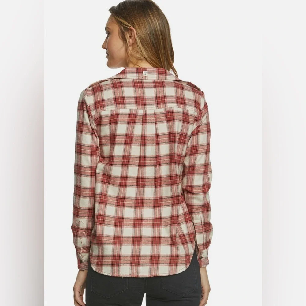 Billabong Venture Out Sienna Plaid Button-Up Women's Top - Picture 2 of 7